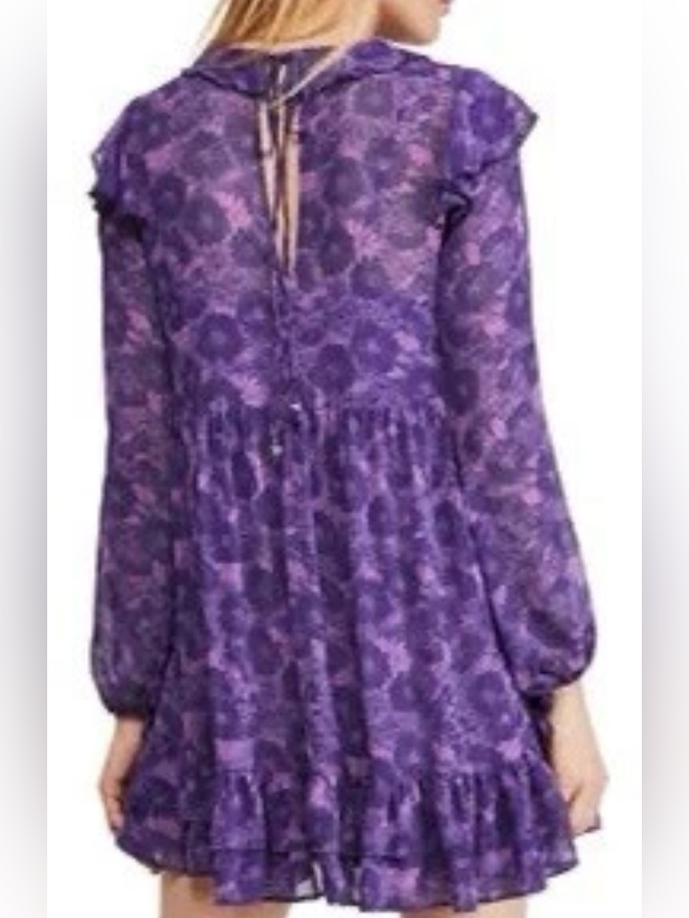 Free People Purple These Dreams Mini Dress - Picture 2 of 8